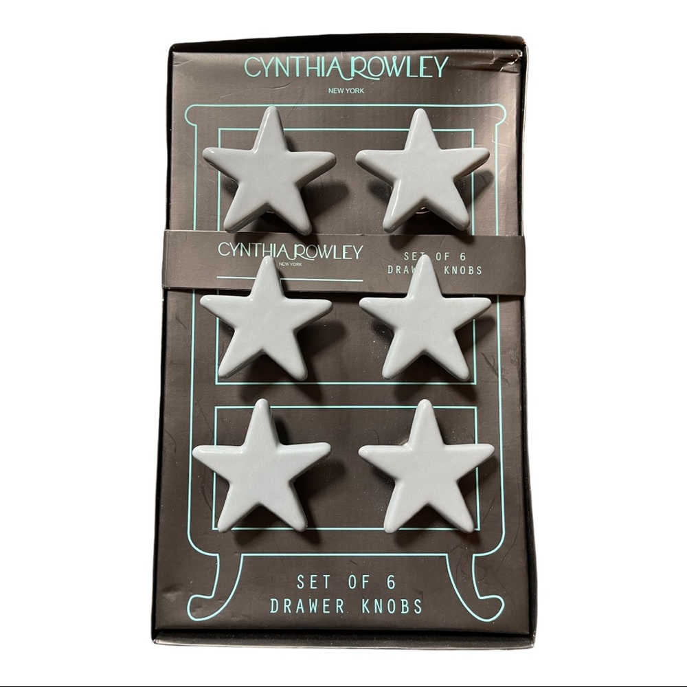 CYNTHIA ROWLEY STAR DRAWER KNOBS PULLS NEW